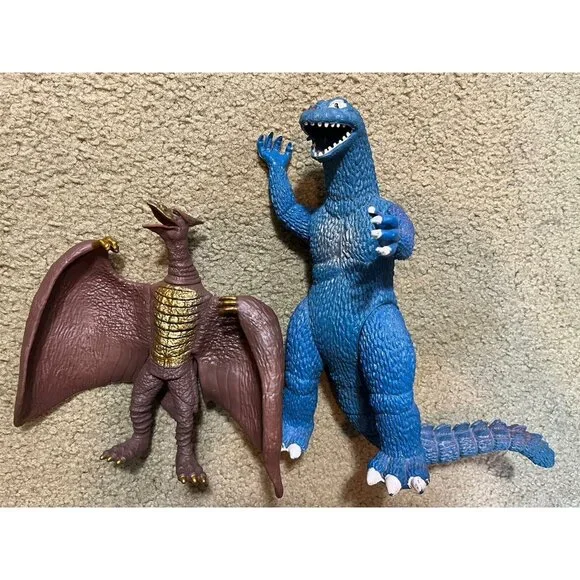 imperial Toys Vintage Imperial Godzilla Blue Hard Rubber